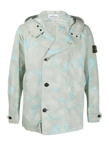 Wappen Patch Devore Watro TC Camo Print Hooded Jacket - STONE ISLAND - BALAAN 1