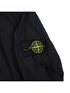 Kids Garment Dyed Cotton Nylon Bomber Jacket Black - STONE ISLAND - BALAAN 6