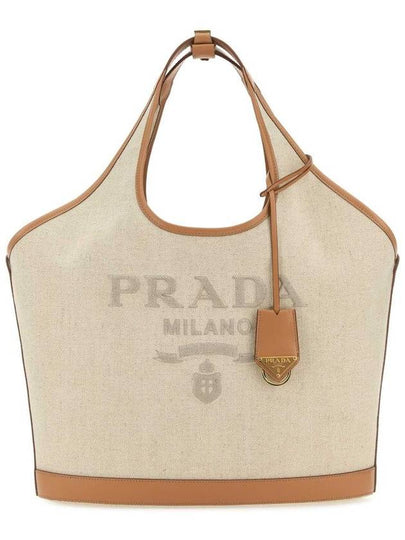 large logo embroidered tote bag 1BG472VOAH2DLI - PRADA - BALAAN 2