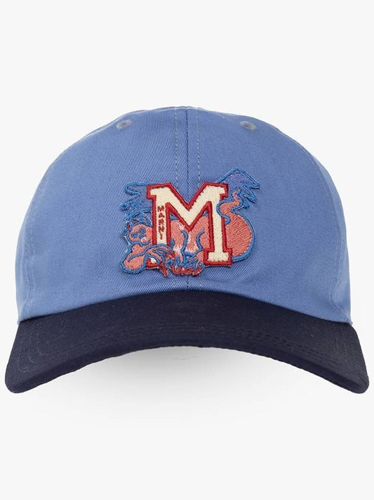 M patch two-tone cotton ball cap - MARNI - BALAAN 2