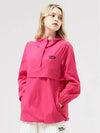 Golf Half Hood Anorak Jumper Pink - HENRY STUART - BALAAN 1