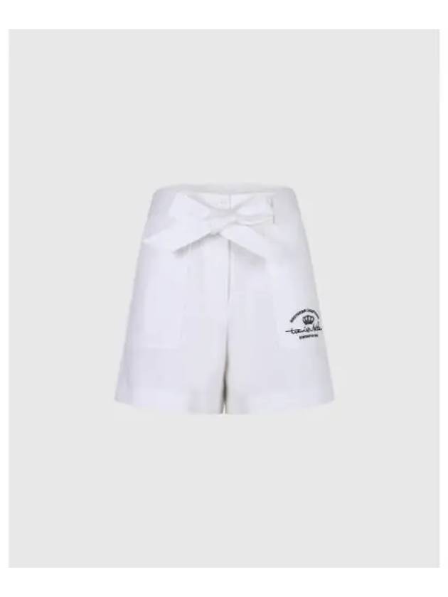 TRAVISMATHEW Women s Belted Short Pants White - TRAVIS SCOTT - BALAAN 1