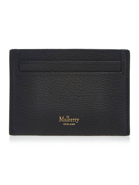 Continental Classic Small Grain Leather Card Wallet Black - MULBERRY - BALAAN 1