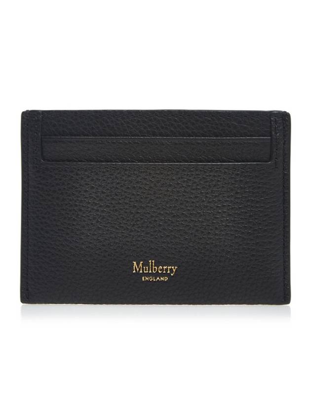 Continental Classic Small Grain Leather Card Wallet Black - MULBERRY - BALAAN 1