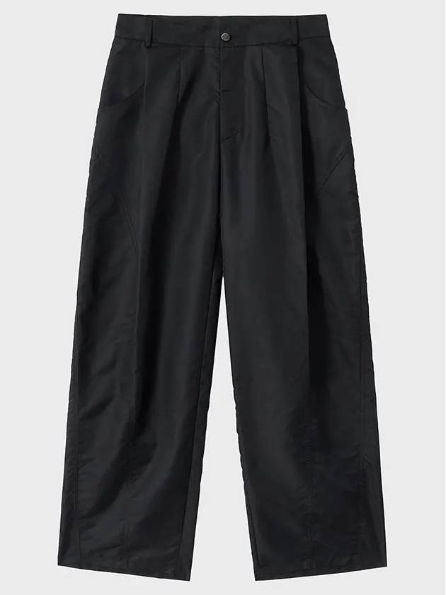 Platform Men's One Tuck Wide Pants Black - THEANTIPLATFORM - BALAAN 2