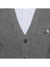 Maison Kitsune Bold Fox Head Patch Men s Wool Cardigan NM00501 H131 - POLO RALPH LAUREN - BALAAN 5