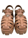 Monolith Rubber Sandals Beige - PRADA - BALAAN 2