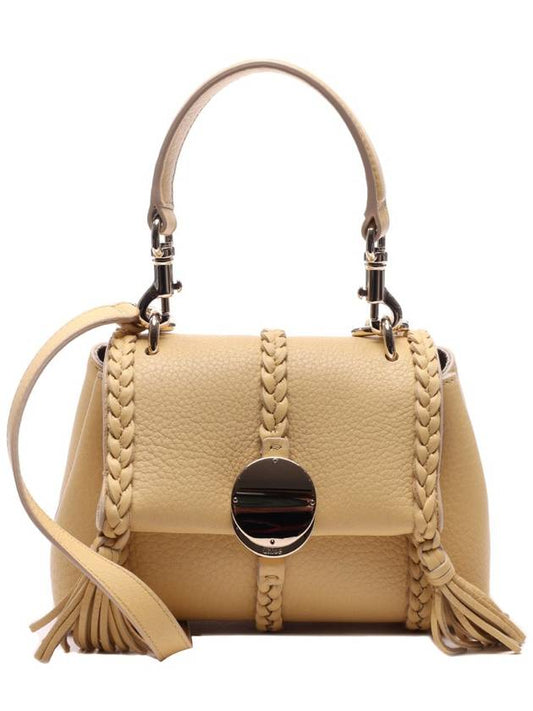 Penelope Mini Grained Leather Shoulder Bag Yellow - CHLOE - BALAAN 2