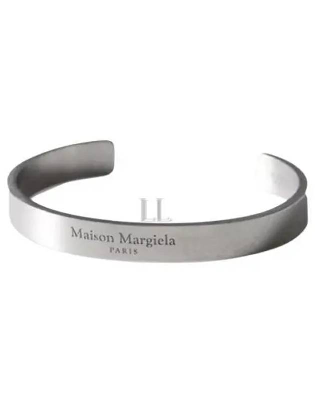 Ingraving Logo Cuff Bracelet Silver - MAISON MARGIELA - BALAAN 2