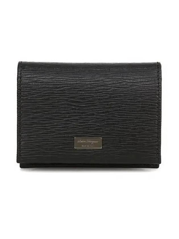 Revival Bifold Card Wallet Black - SALVATORE FERRAGAMO - BALAAN 2