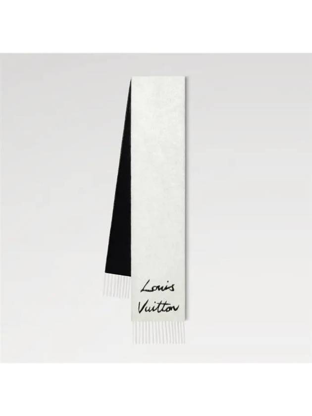 Women's Fluffygram Scarf White Black - LOUIS VUITTON - BALAAN 2