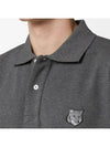 Bold Fox Head Patch Oversized Polo Shirt Grey - MAISON KITSUNE - BALAAN 5