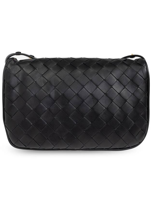 Bottega Veneta Leather Shoulder Bag, Women's, Black - BOTTEGA VENETA - BALAAN 3