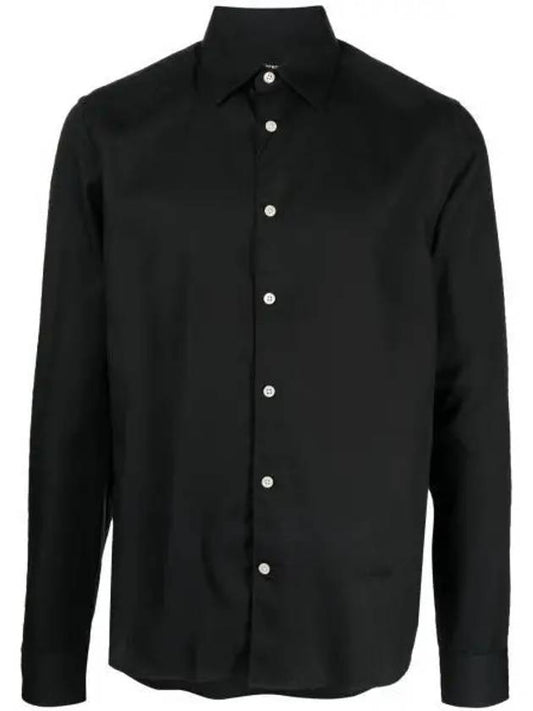 Comfort Tencel Slim Long Sleeve Shirt Black - J.LINDEBERG - BALAAN 2