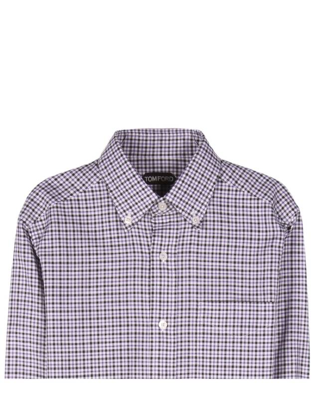 94UTAN Violet Check Shirt - TOM FORD - BALAAN 2