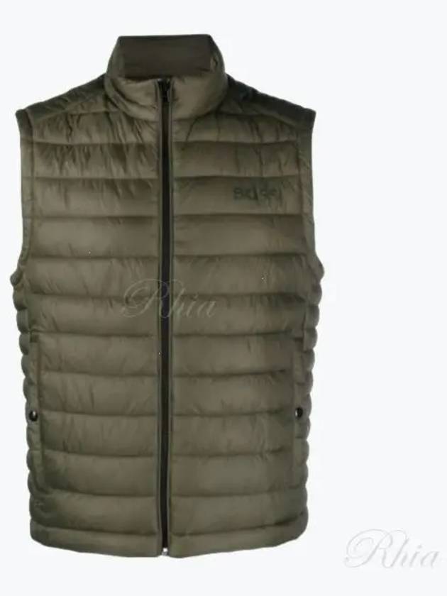 Tonal Logo Print Quilting Vest Green - HUGO BOSS - BALAAN 2