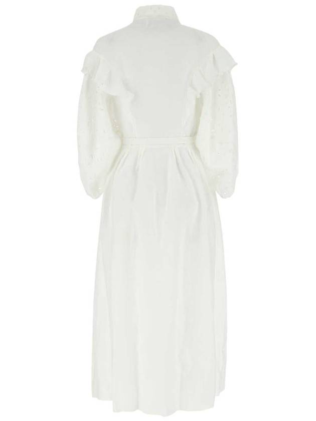 sleeve punching long dress white - CHLOE - BALAAN 3