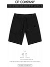 Men's Lens Wappen Bermuda Shorts Black - CP COMPANY - BALAAN 3