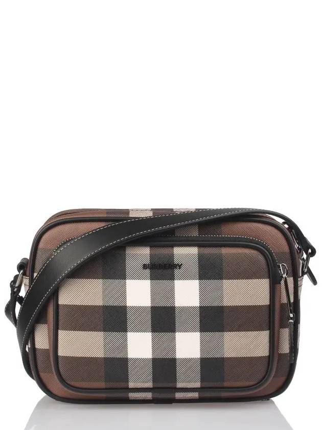 Men's Check Logo Messenger Cross Bag Brown - BURBERRY - BALAAN 2