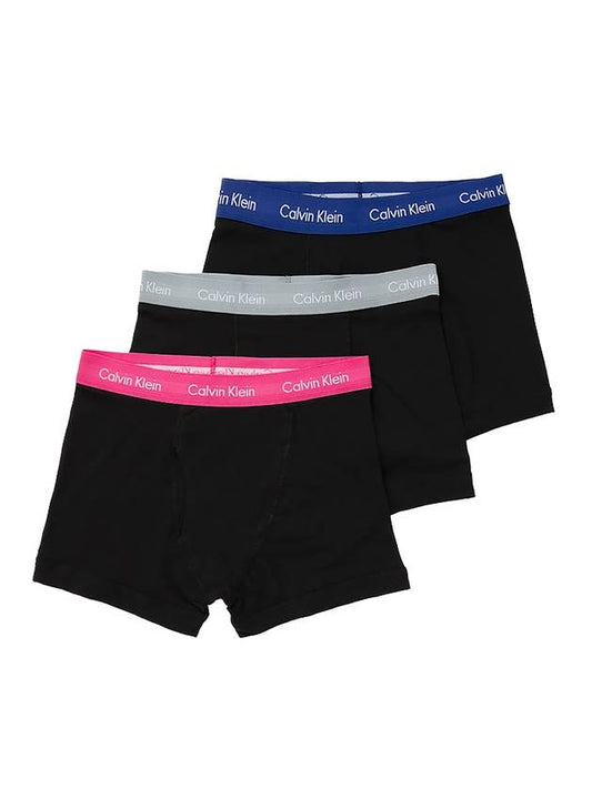 Waist Logo Briefs 3 Pack Black - CALVIN KLEIN - BALAAN 2