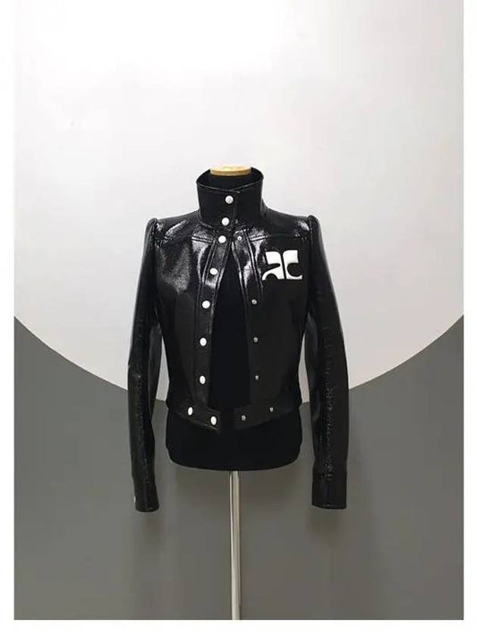 Reedition Vinyl Jacket Black - COURREGES - BALAAN 2