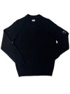 Lens Wappen Wool Knit Top Black - CP COMPANY - BALAAN 2