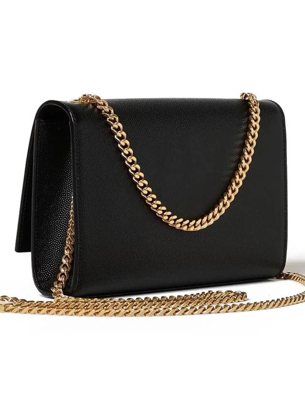 Kate Monogram Small Cross Bag Black - SAINT LAURENT - BALAAN 4