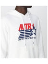 Iconic Logo Print Hoodie White - AUTRY - BALAAN 6