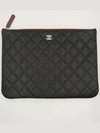 Classic Women s Clutch New Medium Caviar Black Silver A82545 - CHANEL - BALAAN 2