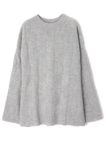 Konak Sweater in Gray Melange KKOS MW AU23 Konak Sweater - BASERANGE - BALAAN 1