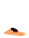 Logo Print Slippers Orange - PALM ANGELS - BALAAN 4