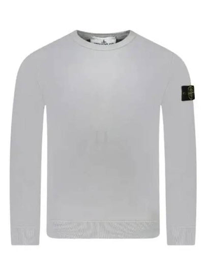 Wappen Patch Crew Neck Cotton Sweatshirt Grey - STONE ISLAND - BALAAN 2