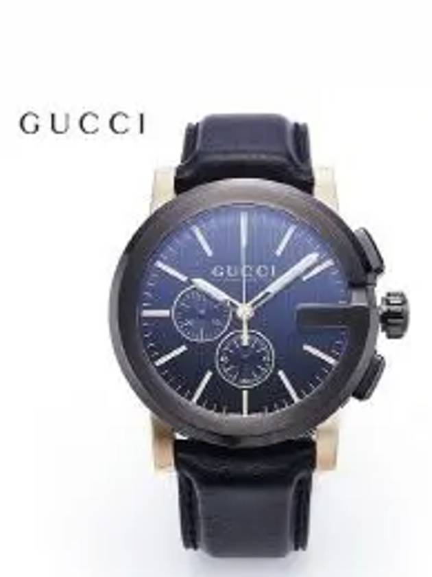 Men's G Chrono 44mm Watch Black YA101203 - GUCCI - BALAAN 7