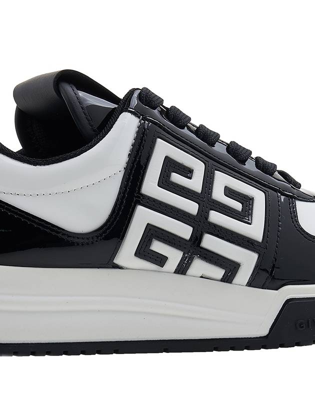 G4 Patent Leather Low-Top Sneakers Black White - GIVENCHY - BALAAN 11