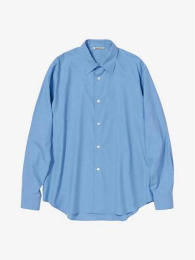 Long Sleeve Shirt 780614 Blue - AURALEE - BALAAN 1