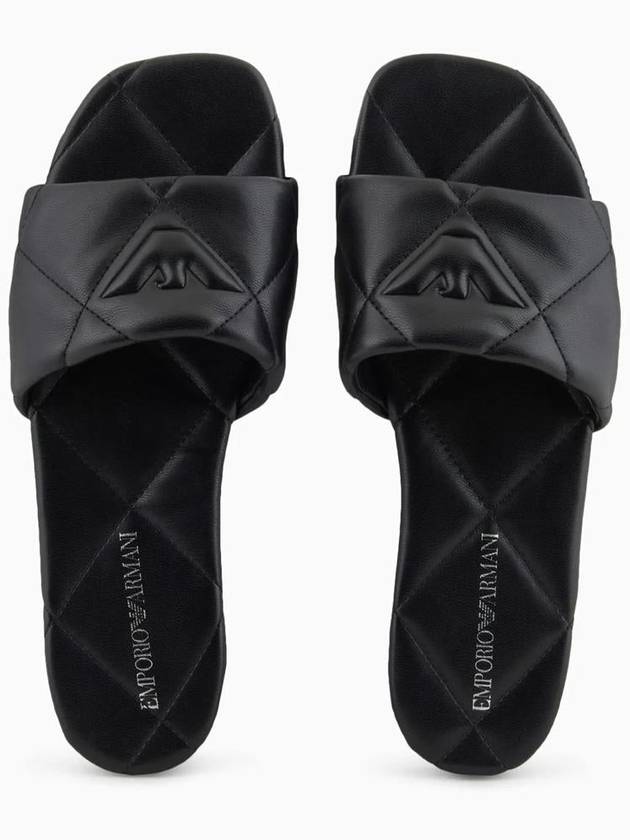 Quilted faux leather sandals X3P826XF770 - EMPORIO ARMANI - BALAAN 4