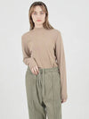 Essential Wool Half Neck Knit Beige - CHANCE'S NOI - BALAAN 6