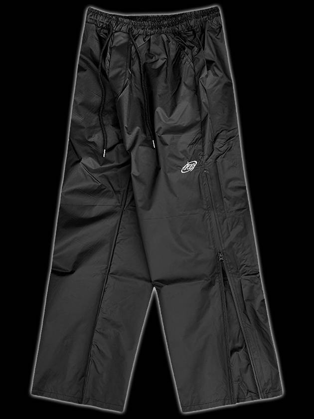 SIDE WATERPROOF ZIPPER NYLON PANTS BLACK - DRUG PRODUCT - BALAAN 1