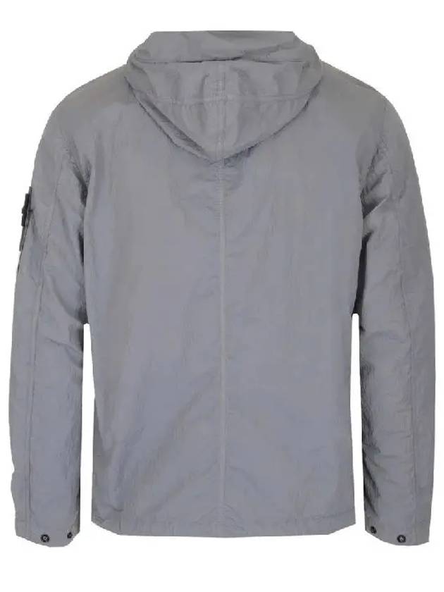 Wappen Patch Seersucker TC Hooded Jacket Dust Grey - STONE ISLAND - BALAAN 3