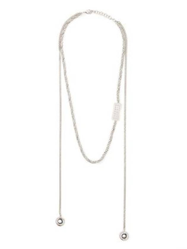 Embossed Numbering Chain Necklace Silver - MAISON MARGIELA - BALAAN 2