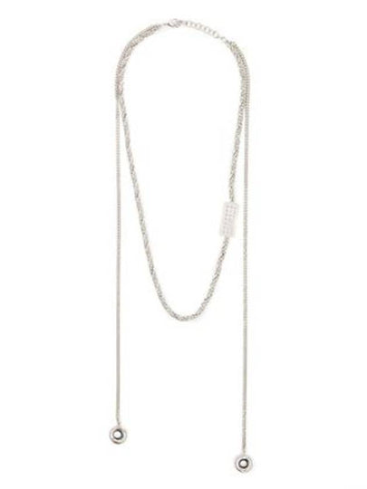 Embossed Numbering Chain Necklace Silver - MAISON MARGIELA - BALAAN 2