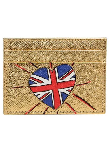 DG Love London Card Wallet Gold - DOLCE&GABBANA - BALAAN 1