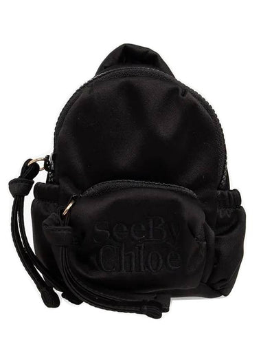 Tilly Nano Wristlet Backpack Black - CHLOE - BALAAN 1