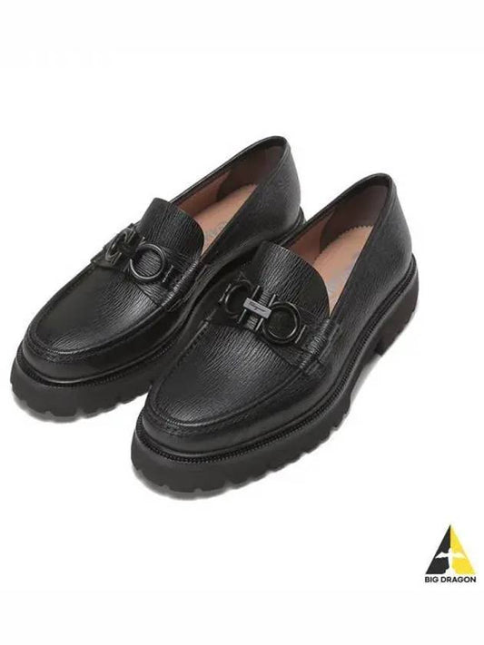 Ferragamo Gancini Men s Loafer BLEECKER NERO 0749460 EEE Foot - SALVATORE FERRAGAMO - BALAAN 1