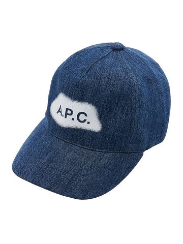 Eden Denim Base Ball Cap Navy - A.P.C. - BALAAN 1