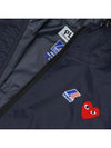 Small Heart Wappen Windbreaker Navy - COMME DES GARCONS - BALAAN 5