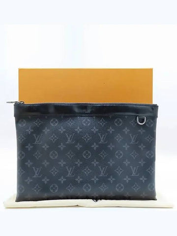 M62291 Monogram Eclipse Canvas Pochette Apollo Clutch - LOUIS VUITTON - BALAAN 1