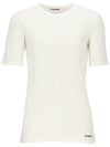 Logo Short Sleeve T-Shirt White - JIL SANDER - BALAAN.