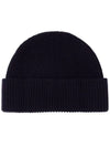 Heart Logo Wool Beanie Night Blue - AMI - BALAAN 3