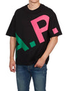 Cory All Over Logo Short Sleeve T-Shirt Black - A.P.C. - BALAAN 5